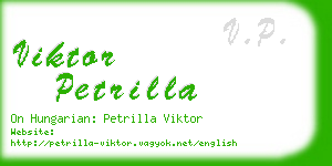 viktor petrilla business card